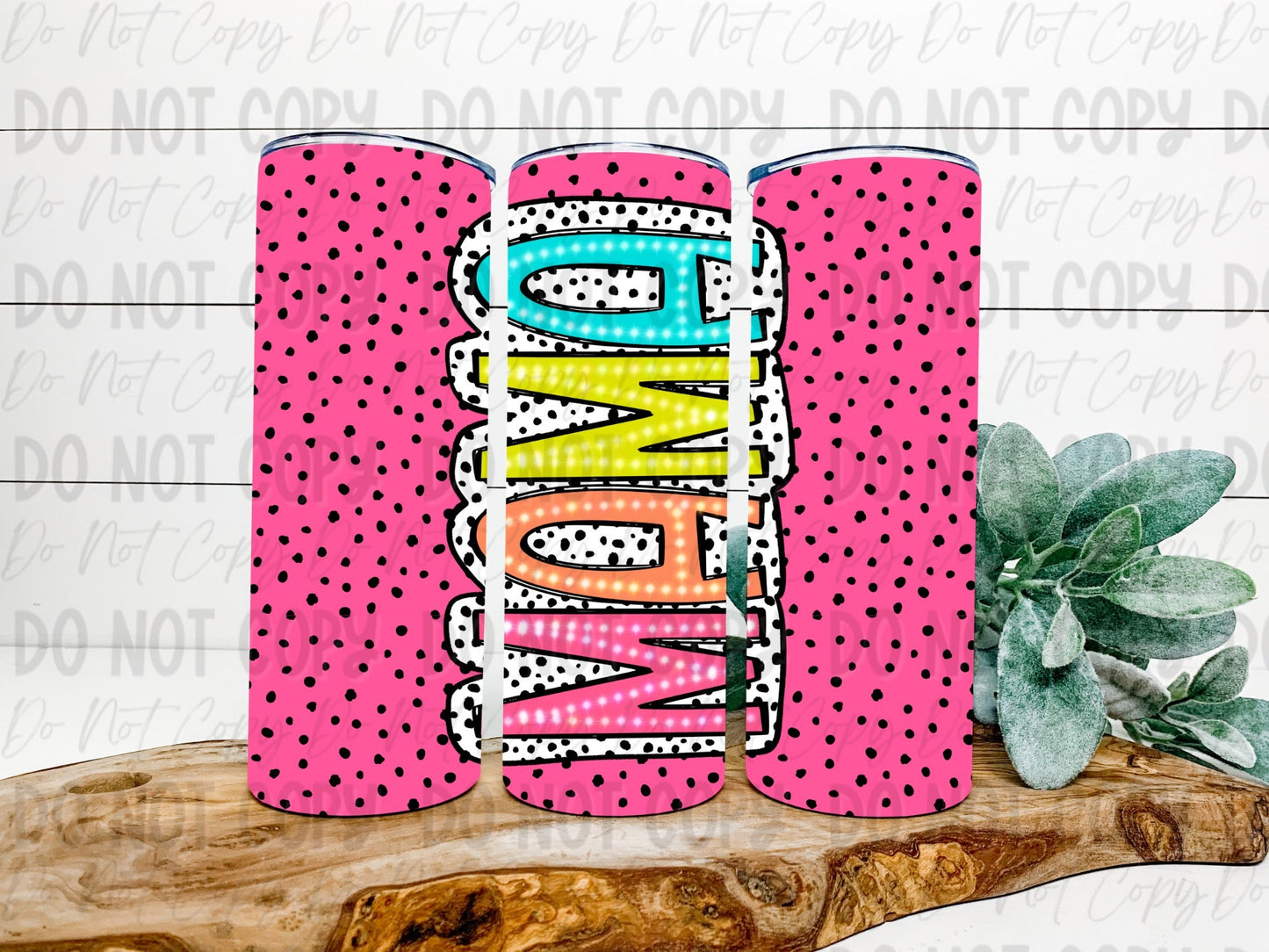 Mama Dalmatian Dot Tumbler - Choose Your Color