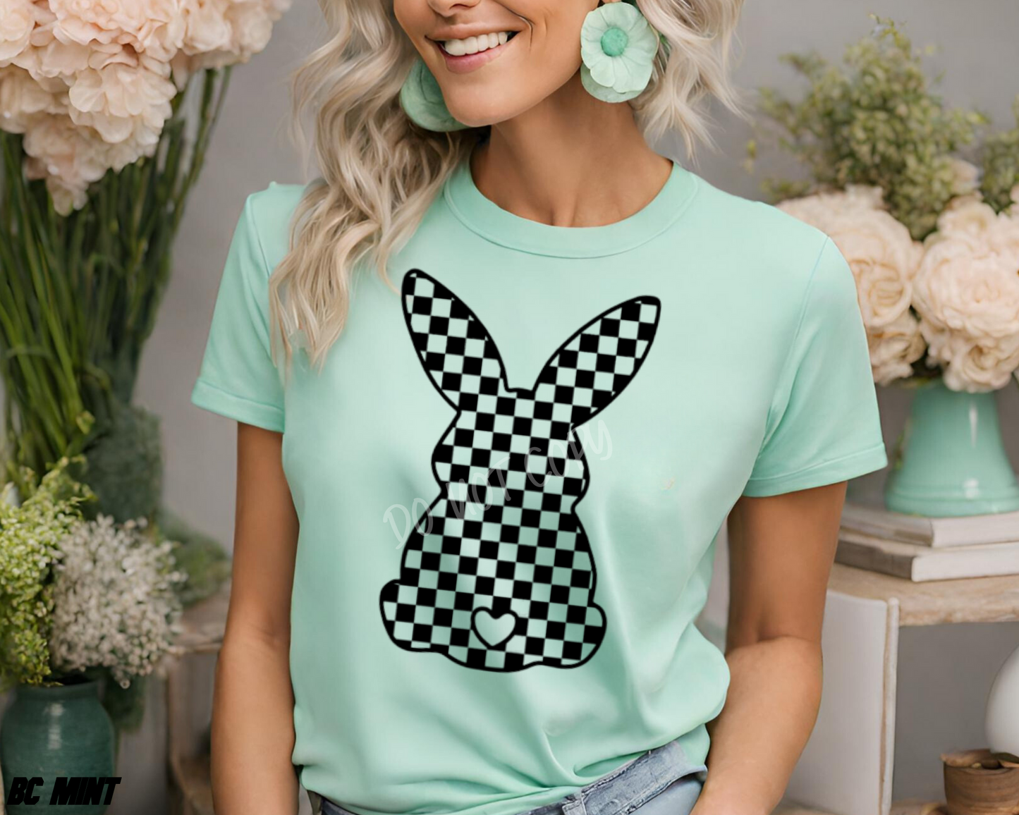 Checkered Bunny - Adult - Tee