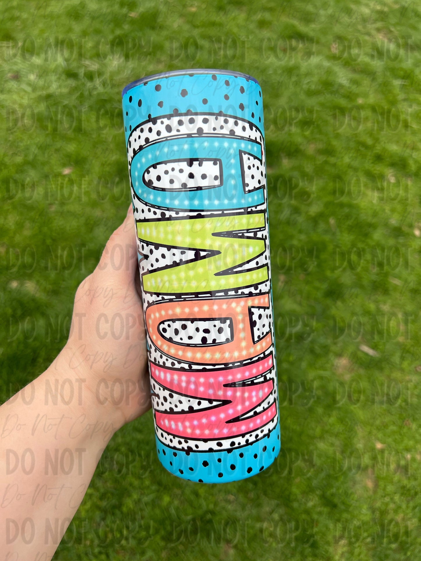 Mama Dalmatian Dot Tumbler - Choose Your Color