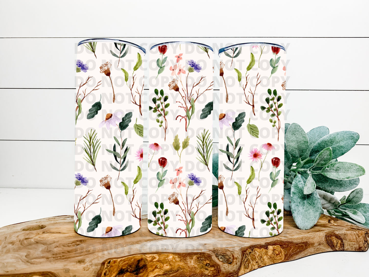 Wildflower Floral Stainless Steel Tumbler