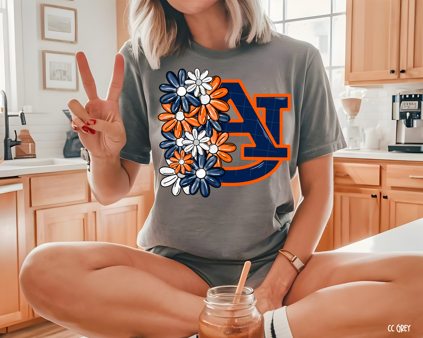 Auburn Floral - Tee