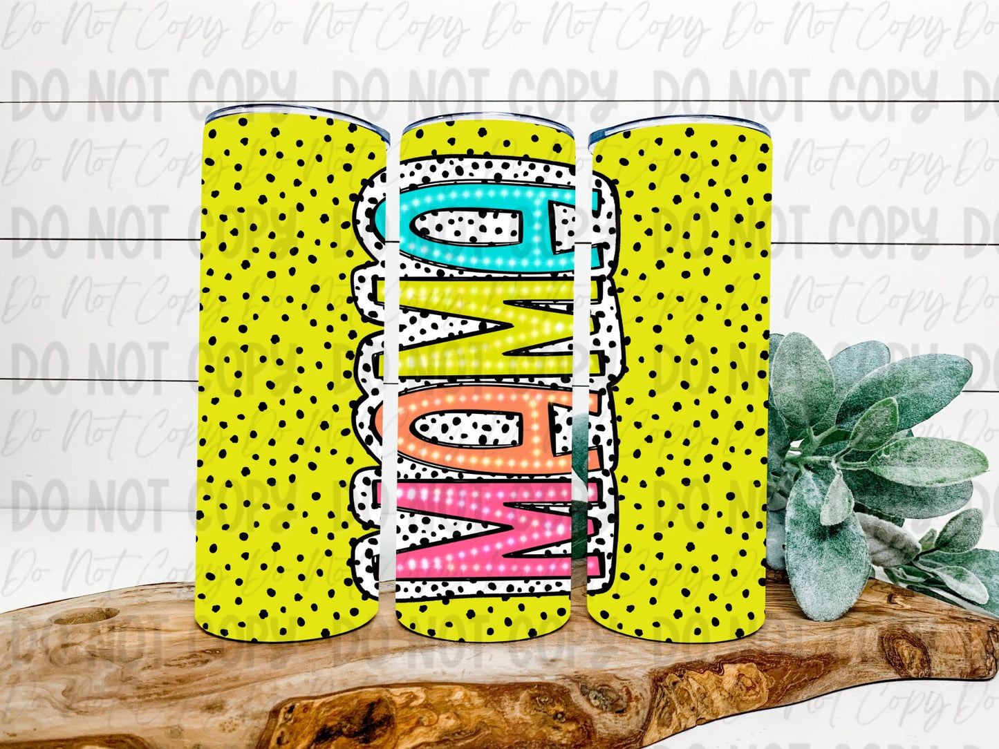 Mama Dalmatian Dot Tumbler - Choose Your Color