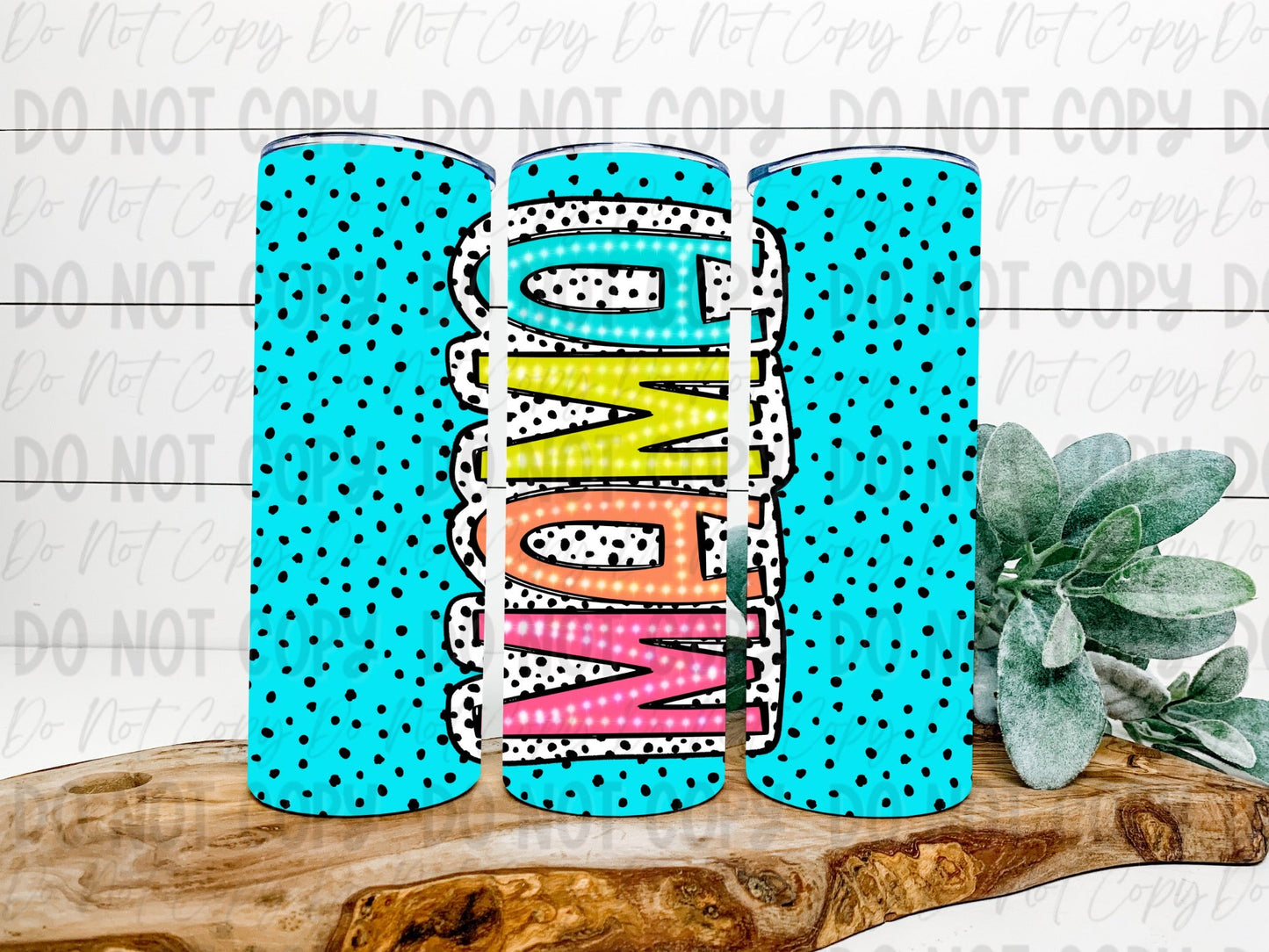 Mama Dalmatian Dot Tumbler - Choose Your Color