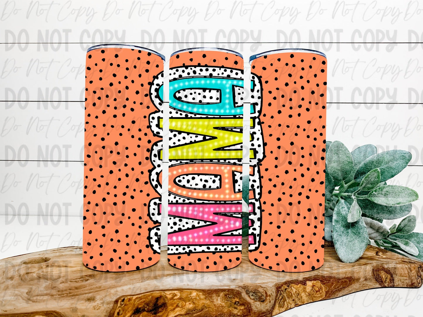 Mama Dalmatian Dot Tumbler - Choose Your Color