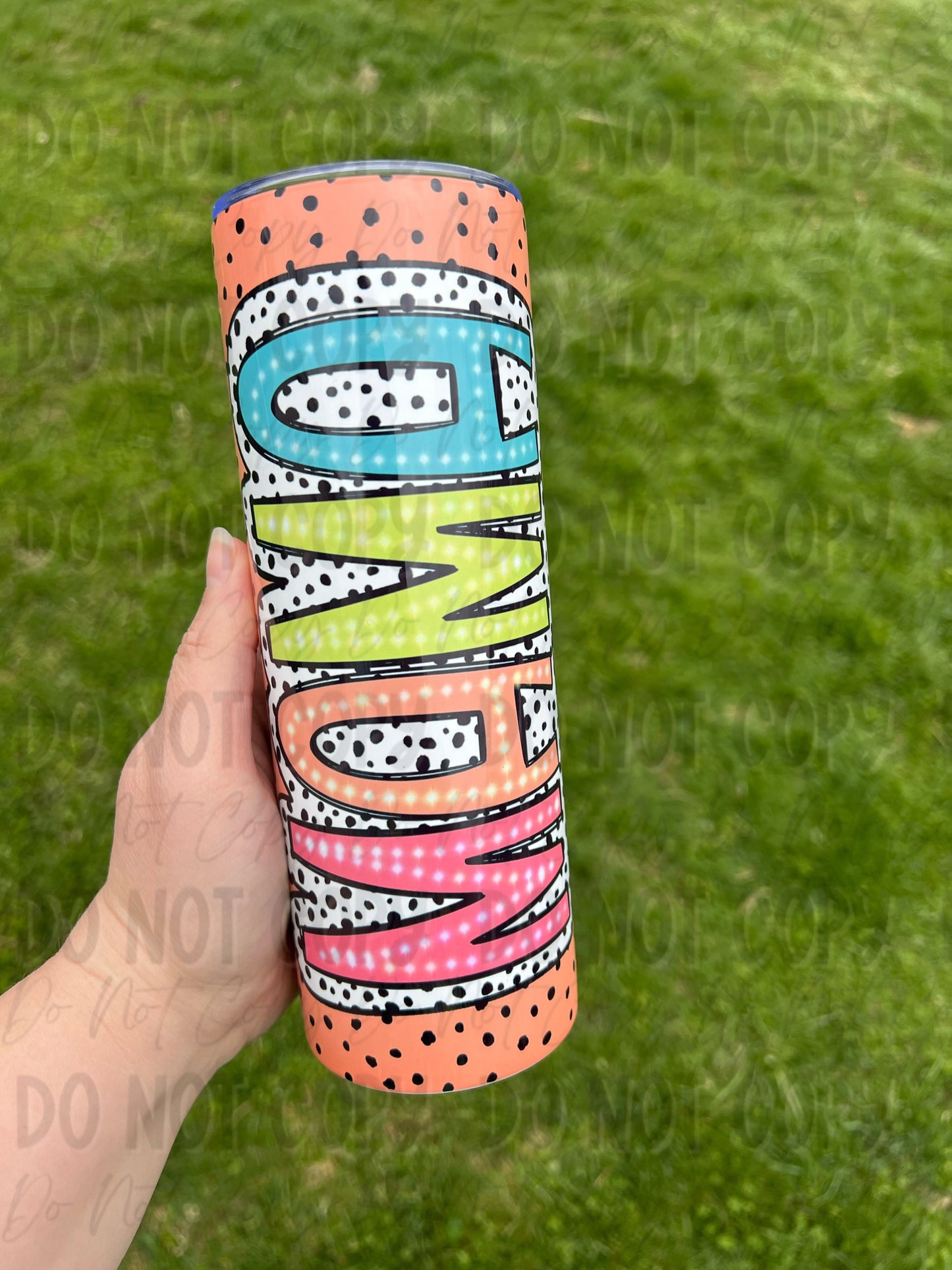 Mama Dalmatian Dot Tumbler - Choose Your Color