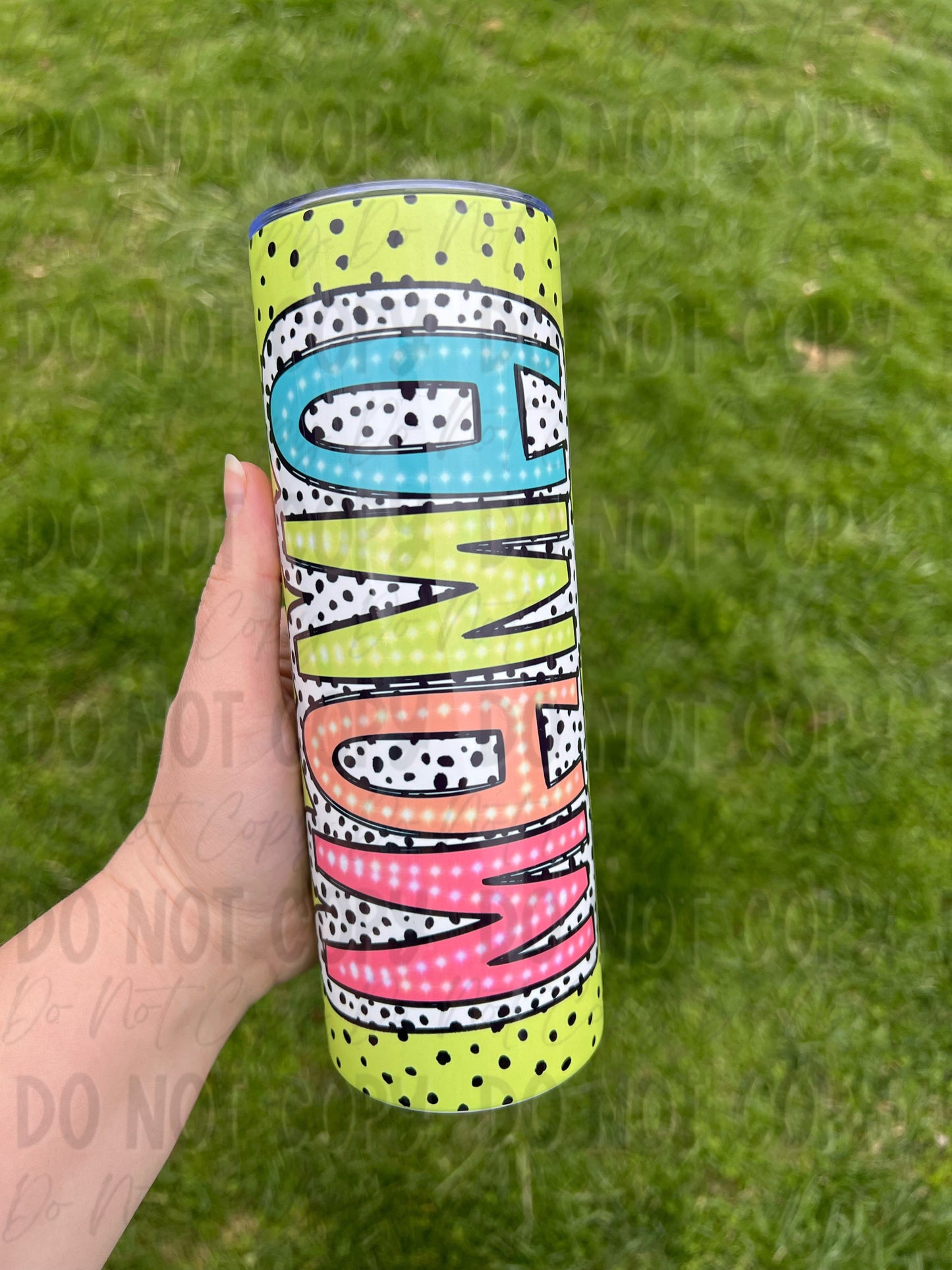 Mama Dalmatian Dot Tumbler - Choose Your Color