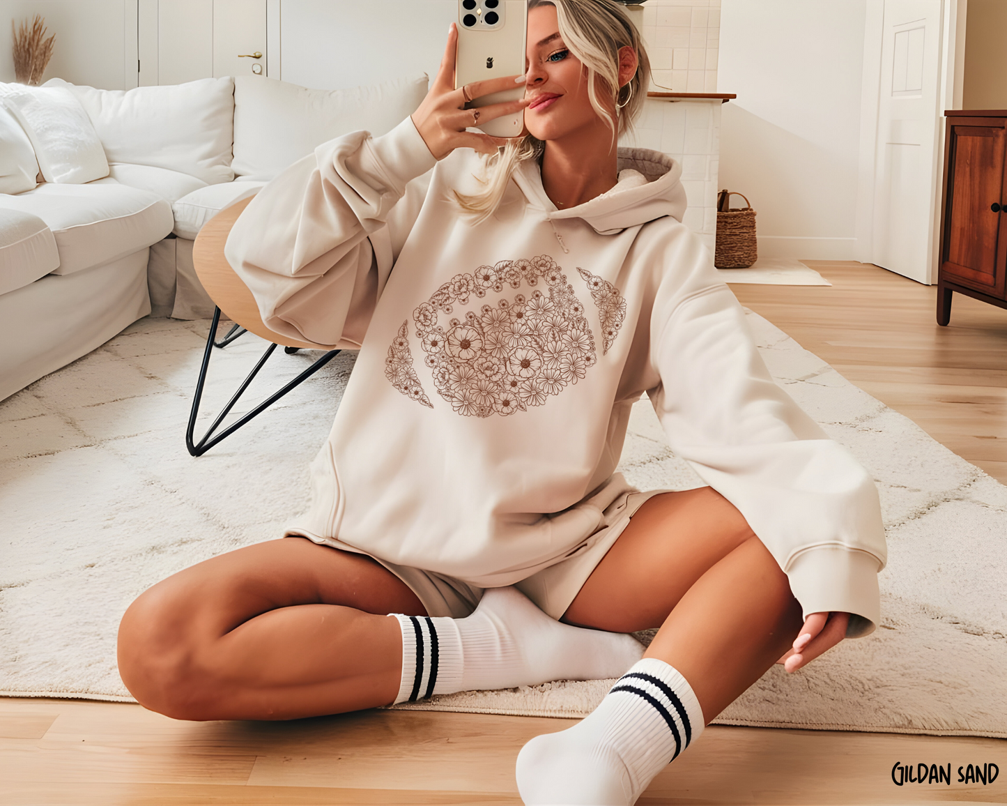Football Floral - Hoodie