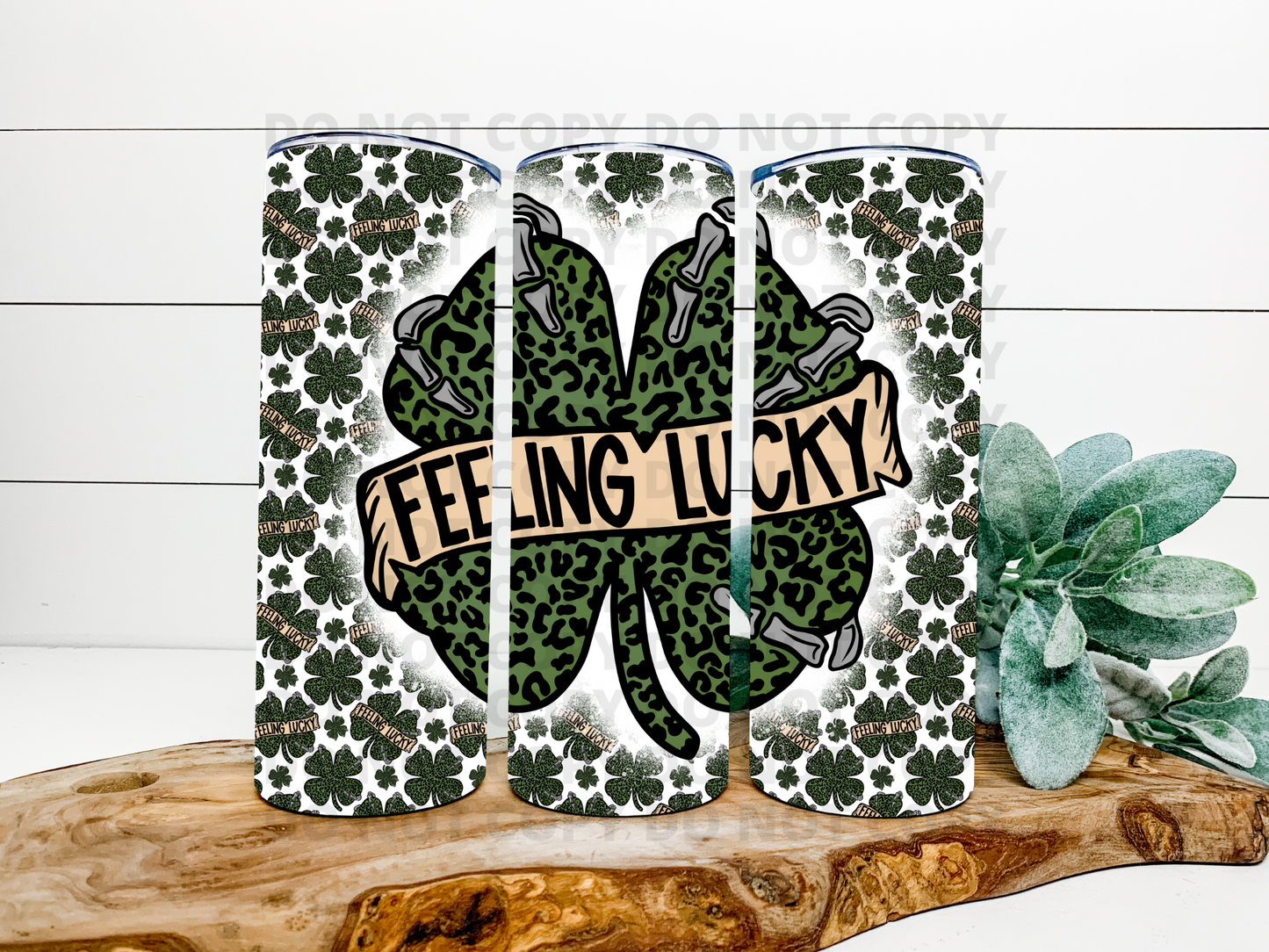 Feeling Lucky Stainless Steel Tumbler