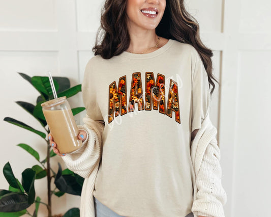 Mama Fall Flower - Tee