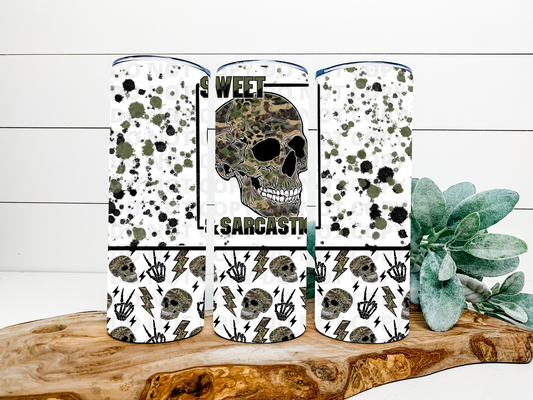 Sweet & Sarcastic Skull Stainless Steel Tumbler