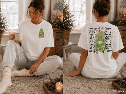 Merry Christmas Tree:  Seasonal Christmas - Tee