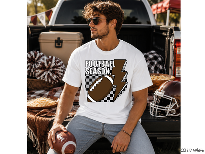 Football Season Bolt: Football Game Day - Tee