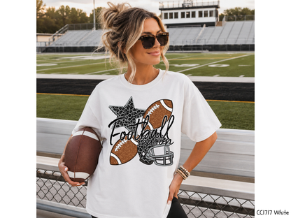 Football Season Faux Glitter: Football Game Day - Tee
