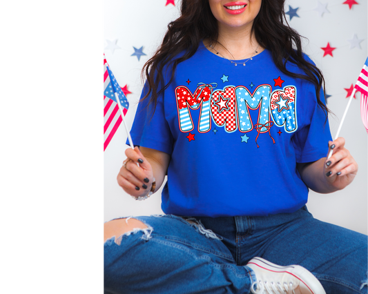 Patriotic Mama Bubble - Tee