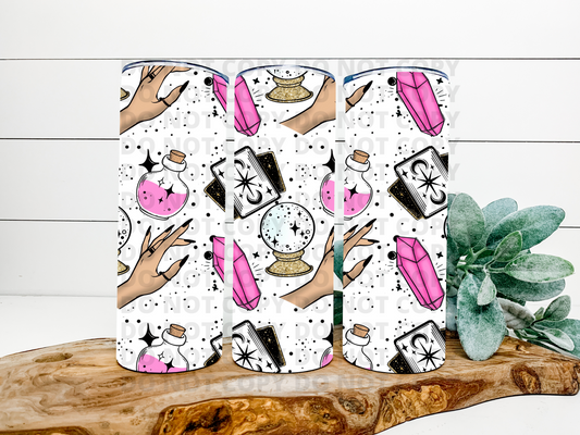 Pink Witchy Stainless Steel Tumbler