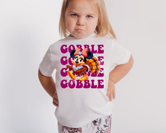 Gobble Gobble Gobble Bow - Tee