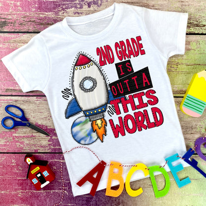 2nd Grade - Rocket - Tee