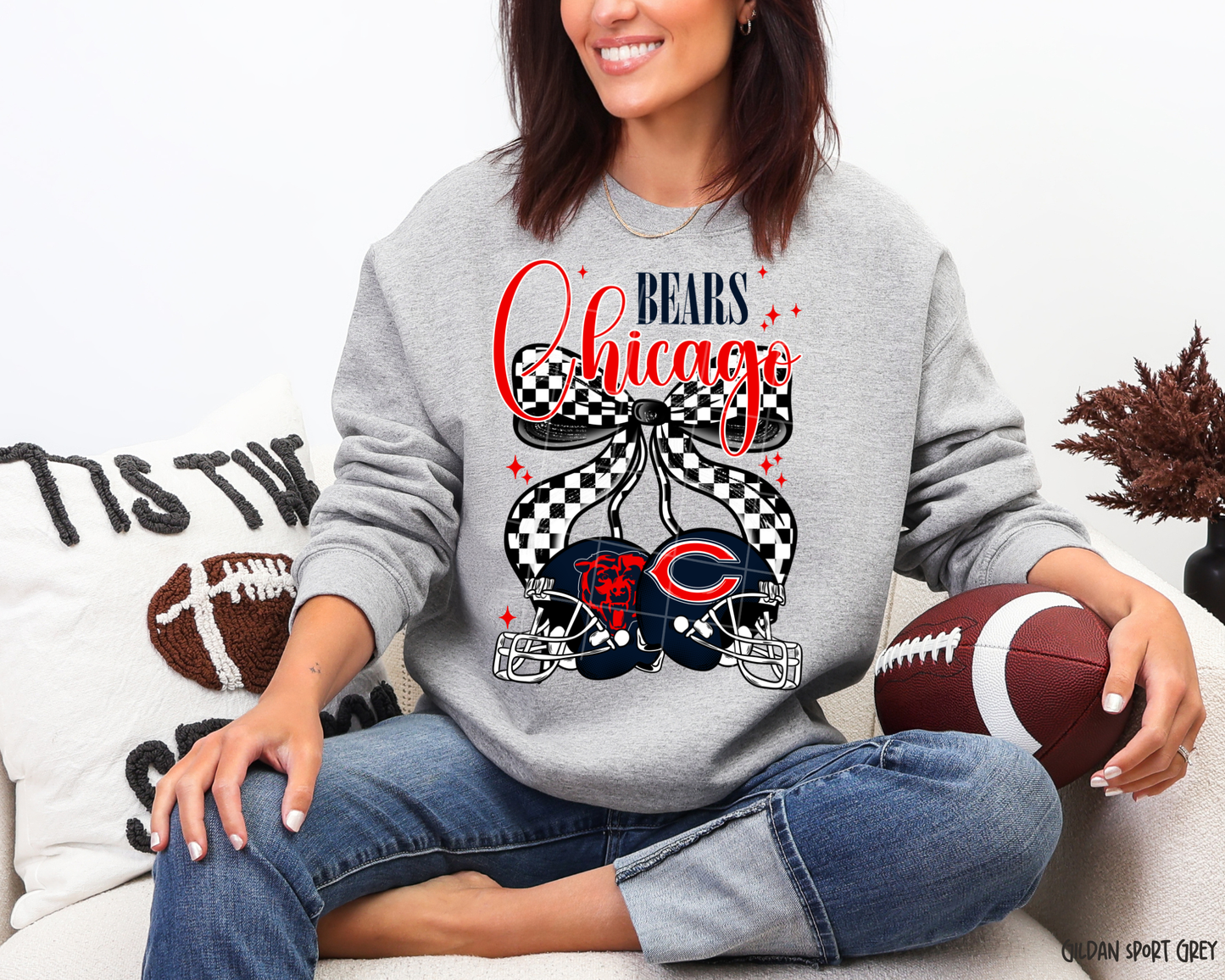 Chicago Football Bow: Game Day - Sweatshirt
