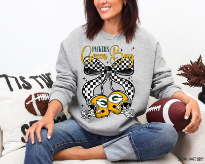 Green Bay Football Bow: Game Day - Sweatshirt
