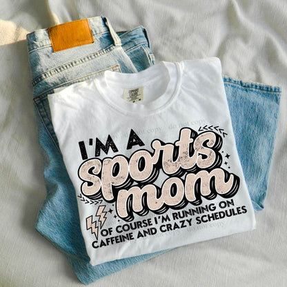 Sports Mom Caffeine & Chaos - Tee