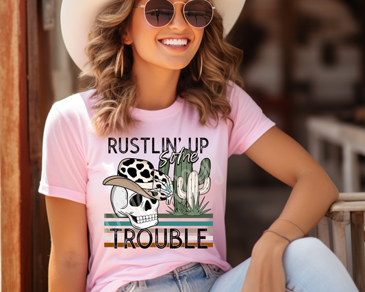 Rustlin' Up Some Trouble - Tee