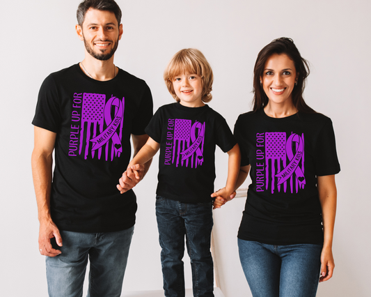 Purple Up For Military Kids -  Youth - Tee