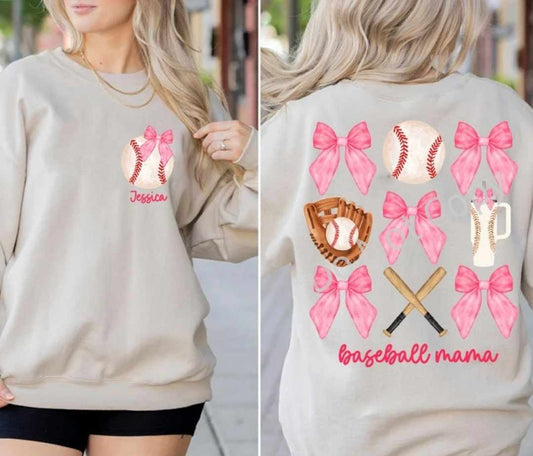 Baseball Mama - Customizable - Sweatshirt