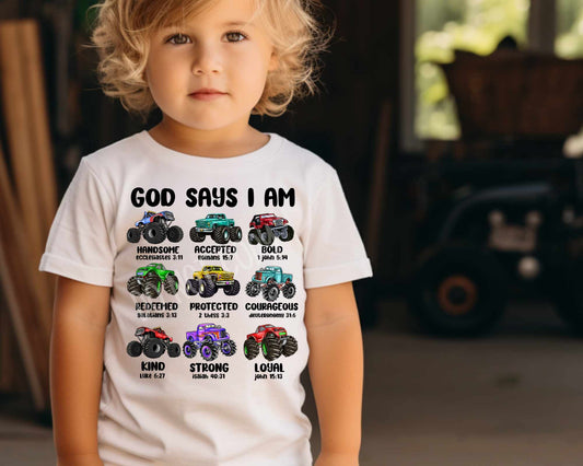 God Says I Am - Monster Truck - Tee