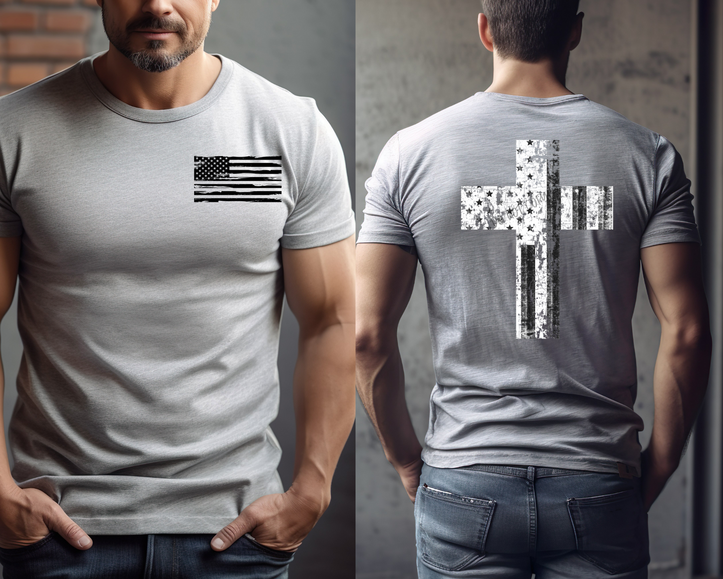 Flag & Cross  - Tee