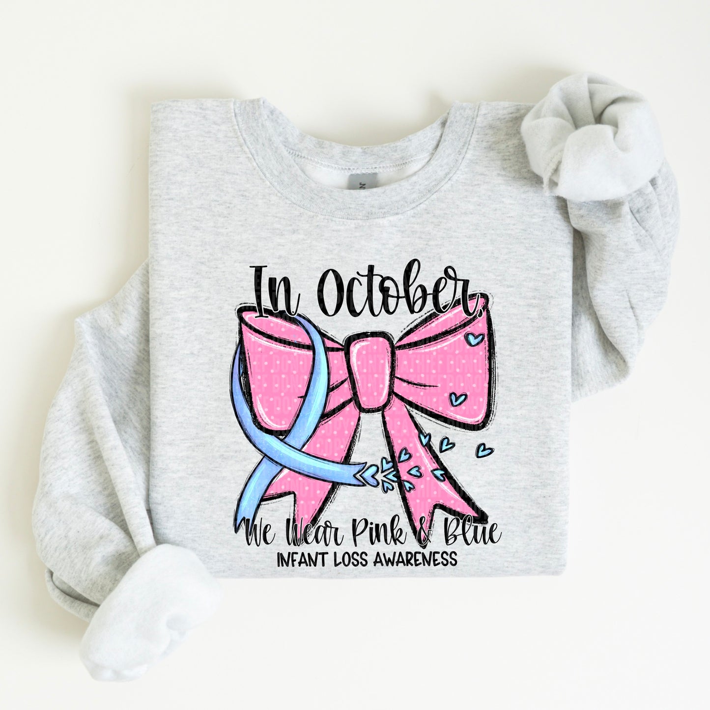 In October We Wear Pink & Blue - Sweatshirt