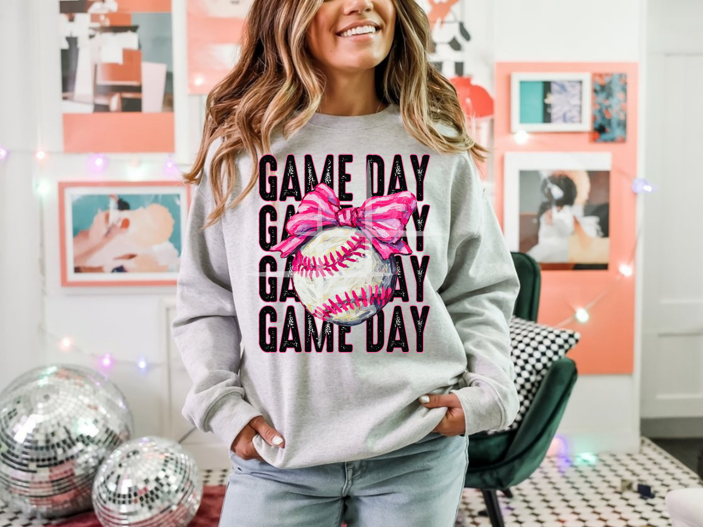 Baseball Retro : Game Day - Sweatshirt