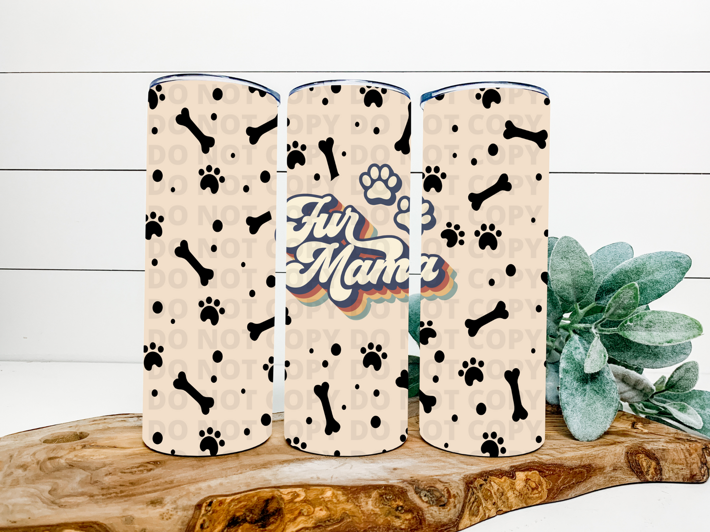Fur Mama Retro Stainless Steel Tumbler