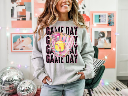 Softball Retro : Game Day - Sweatshirt