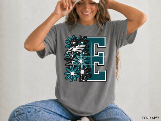 Eagles Floral: Football Game Day - Tee