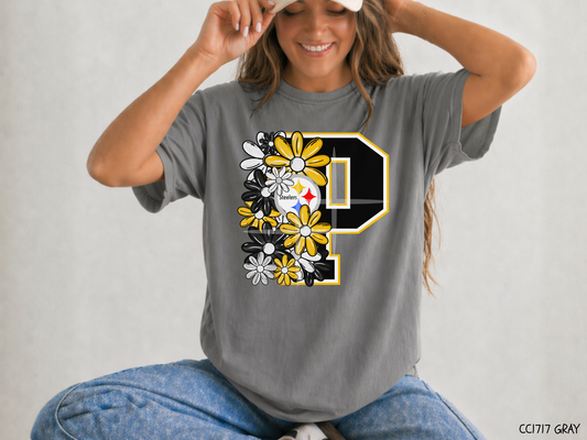 Pittsburgh Floral: Football Game Day - Tee