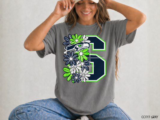 Seattle Floral: Football Game Day - Tee