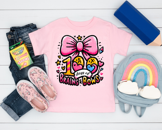 100 Days of Brains & Bows - Tee