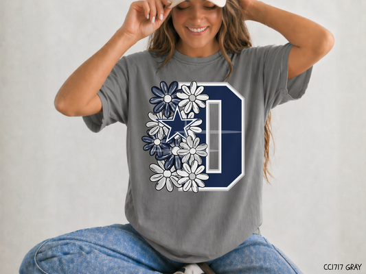 Dallas Floral: Football Game Day - Tee