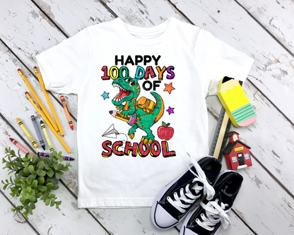 Happy 100 Days Of School Dino