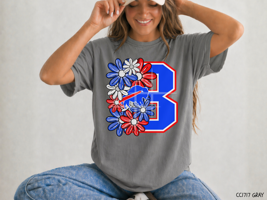 Buffalo Floral: Football Game Day - Tee