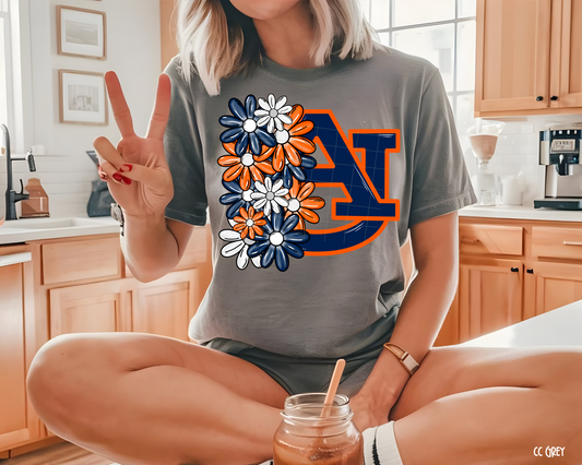 Auburn Floral - Tee