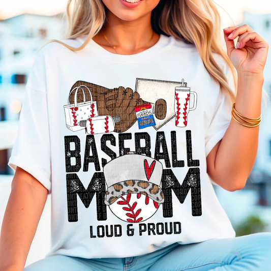 Baseball Mom Loud & Proud - Tee