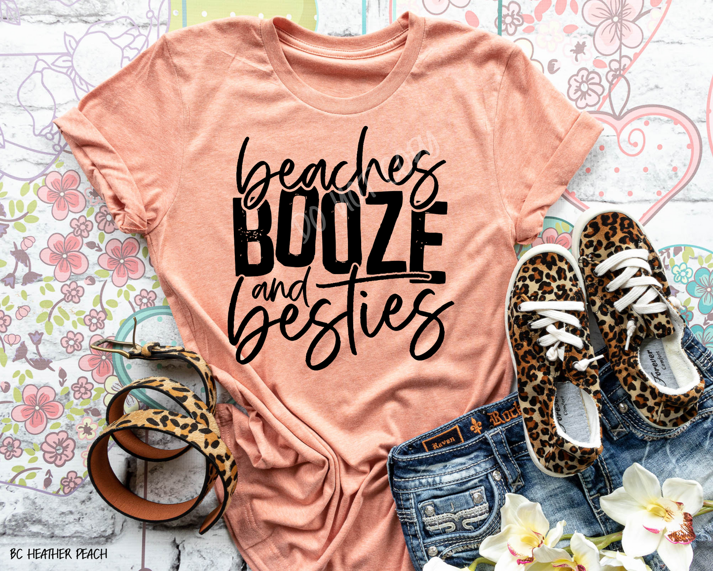 Beaches  Booze & Besties - Tee