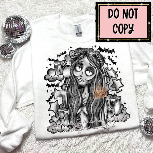 Corpse Bride B&W- Sweatshirt
