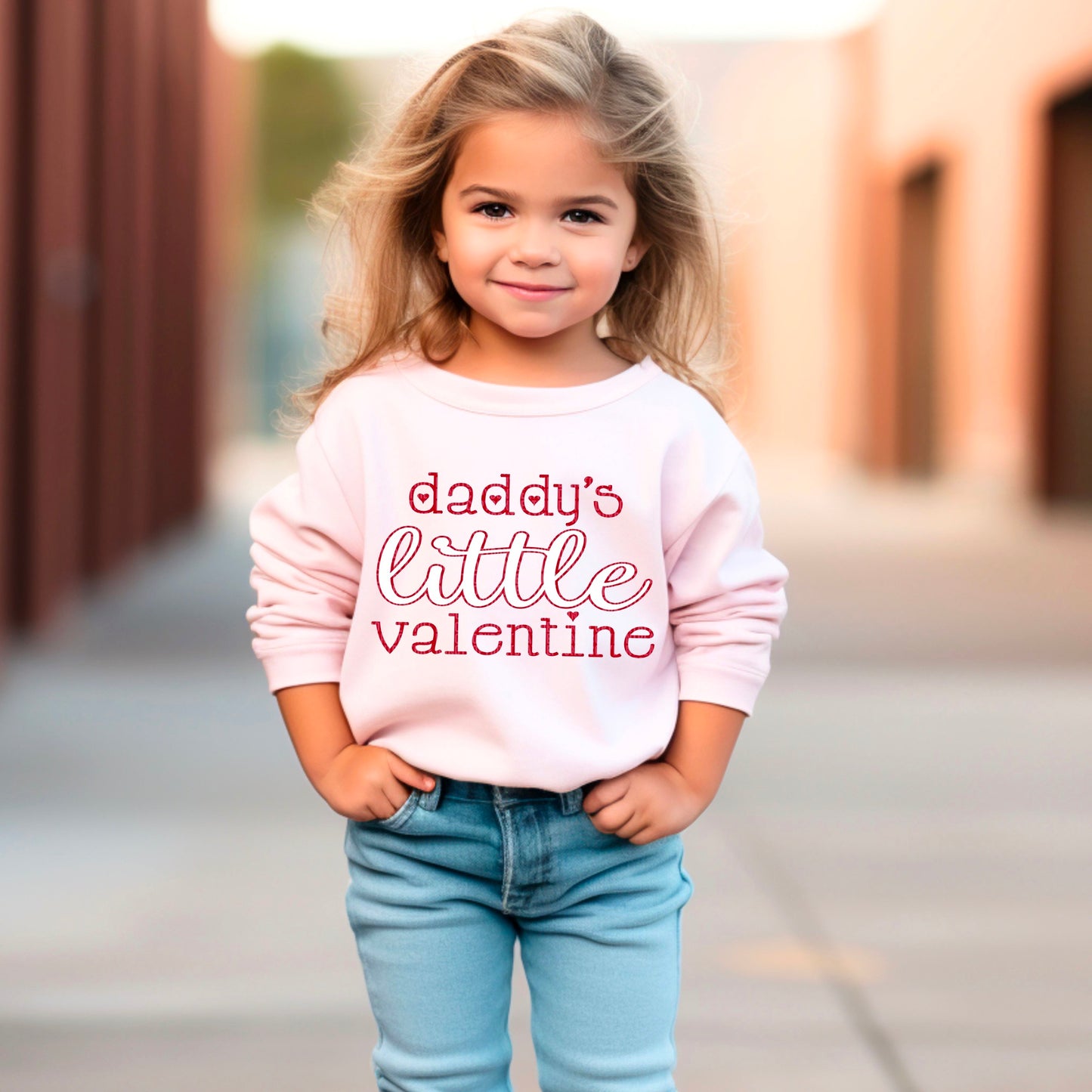 Daddy's Little Valentine - Toddler Sweatshirt