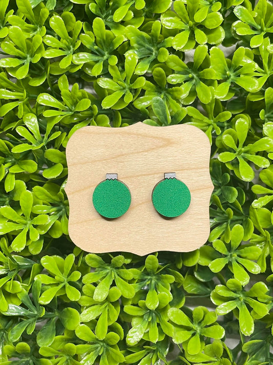 Green Ornament Earring