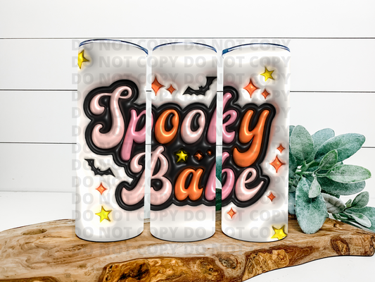 Spooky Babe 3D Tumbler