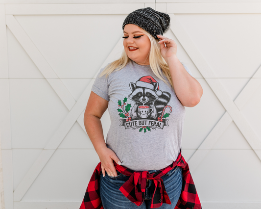Cute But Feral - Christmas - Tee