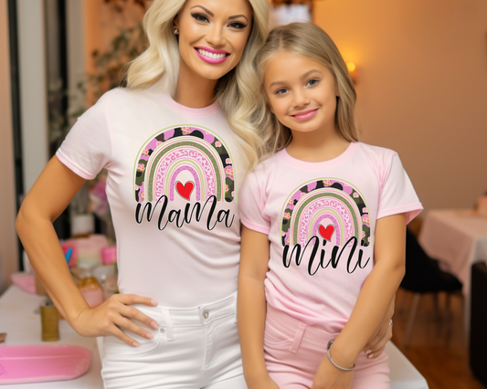 Mama Floral Camo Rainbow - Tee