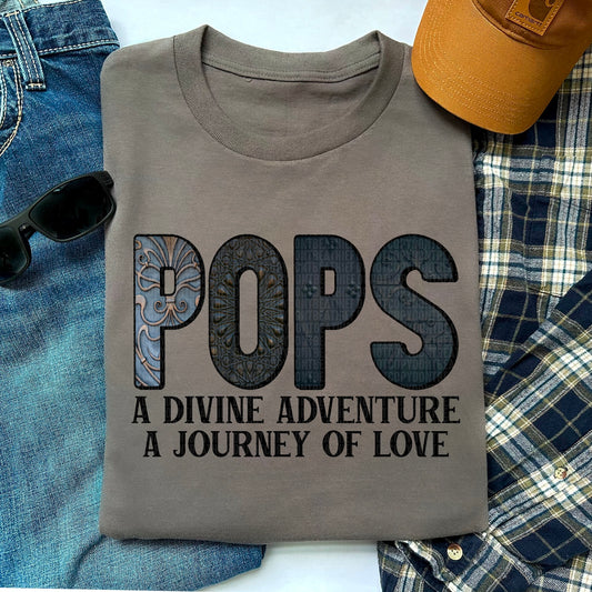 Pops - A Devine Adventure A Journey Of Love - Tee